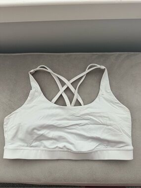 Lululemon White Energy Sports Bra